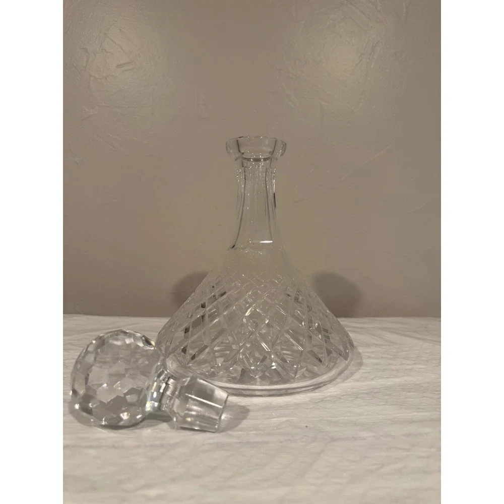 Waterford Crystal Alina  Ships Decanter Unisex OS Clear Excellent Diamond Cut